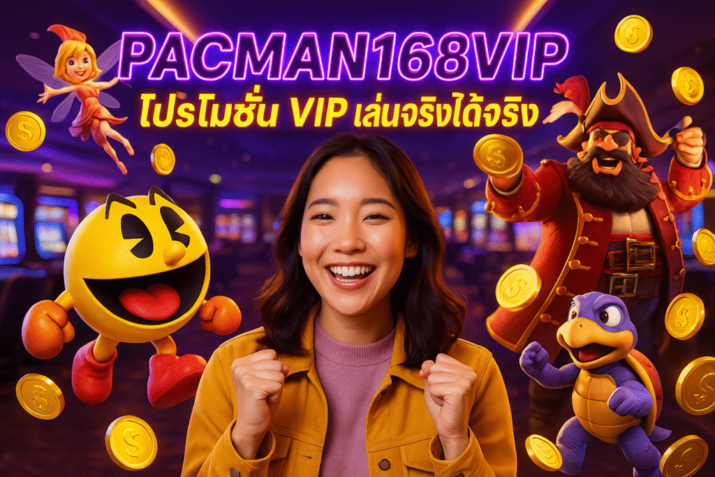 PACMAN168VIP โปรโมชั่น VIP เล่นจริงได้จริง