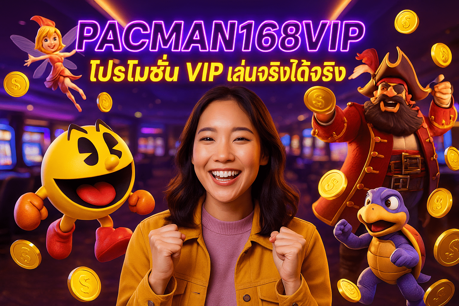 PACMAN168VIP โปรโมชั่น VIP เล่นจริงได้จริง